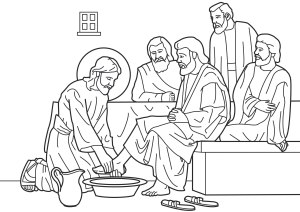 Jesus Washes Feet of the Disciples